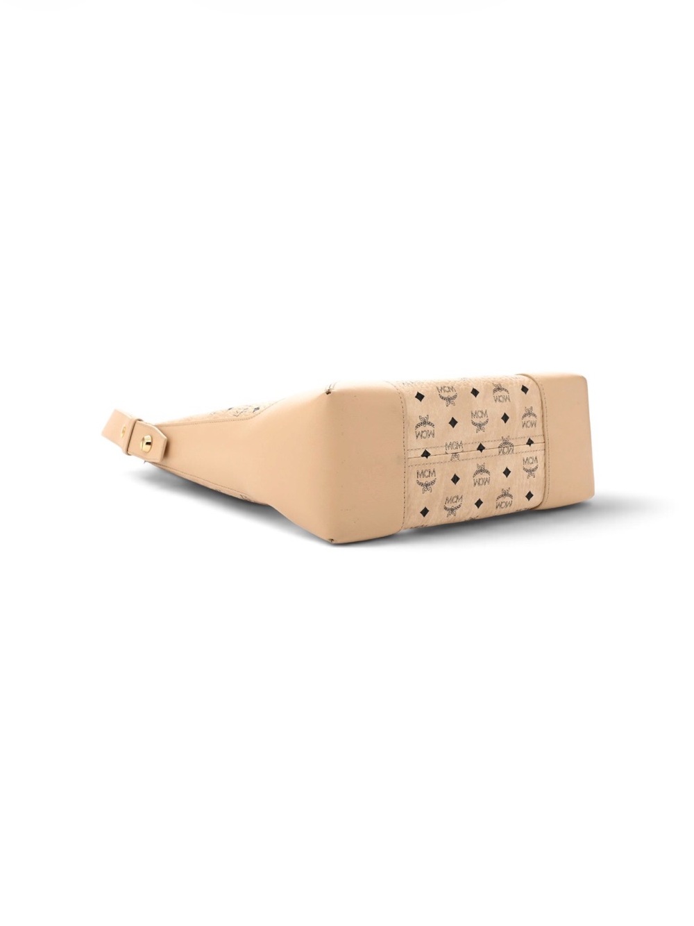 MCM Aren Visetos Medium Klara Hobo Bag Beige - Picture 4 of 9